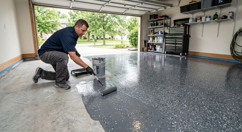 Garage Floor Epoxy Installation in Frederick, MD